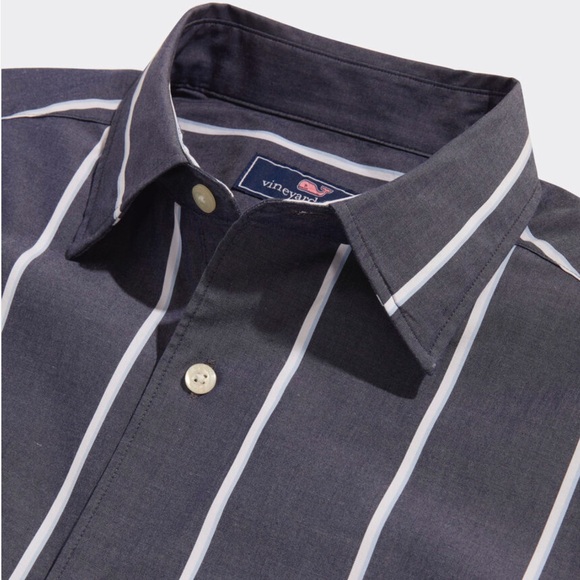 Men’s Vineyard Vines Shirt Long Sleeves Poplin Stretch NEW In Pack Naut … - Picture 5 of 9